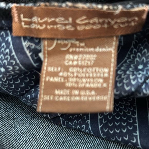 Paige Denim Maternity Laurel Canyon Maternity Low Rise Bootcut Jeans size 26 - Picture 9 of 10